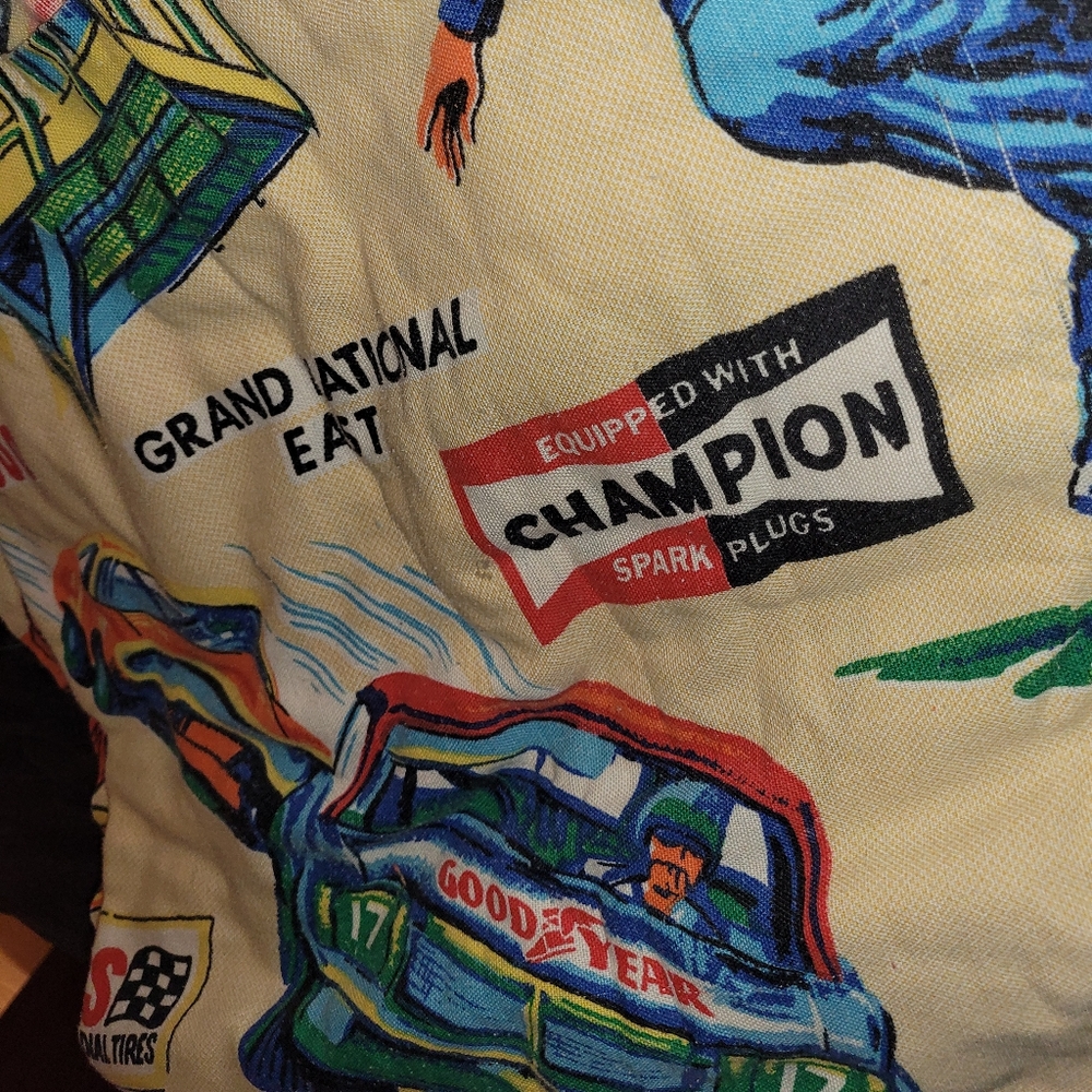 Vintage '70s NASCAR Grand National East Twin Size Racing Flat Sheet